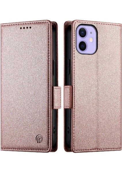 IPhone 12 Mini Flip Iş Günlük Kullanım Cüzdan Kart Yuvaları Için Flip Case (Yurt Dışından)