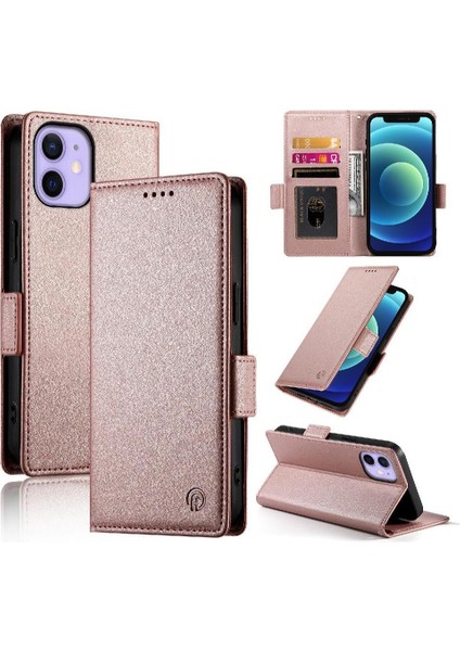 IPhone 12 Mini Flip Iş Günlük Kullanım Cüzdan Kart Yuvaları Için Flip Case (Yurt Dışından) modelleri