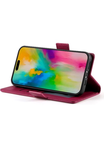 IPhone 16 Için Flip Case Pro Max Kart Yuvaları Flip Iş Cüzdan Günlük Kullanım (Yurt Dışından)