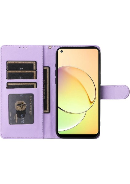 Realme 10 4g Deri Kılıf Için Flip Case Basit Iş Darbeye Çevir (Yurt Dışından)