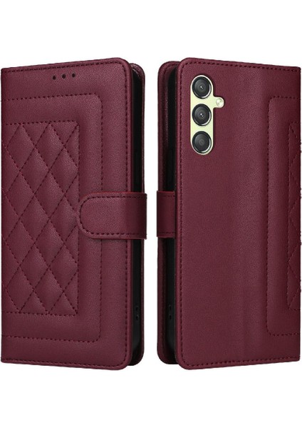 Samsung Galaxy A24 4g Için Flip Case Cüzdan Basit Iş Kapak Çevirin (Yurt Dışından)