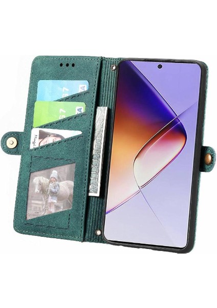 Infinix Not 40 Cüzdan Için Flip Case Basit Iş Kapak Kapak Darbeye (Yurt Dışından)