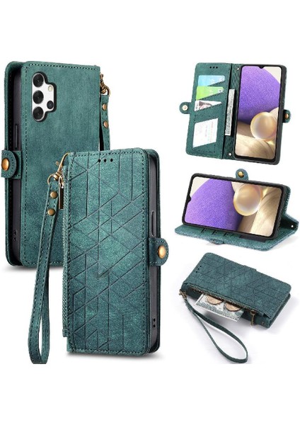 Samsung Galaxy A32 5g Için Flip Case Deri Kılıf Darbeye Cüzdan Flip (Yurt Dışından)