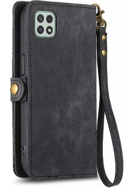 Samsung Galaxy A22 5g Için Flip Case Darbeye Basit Iş Cüzdan (Yurt Dışından) fırsatları