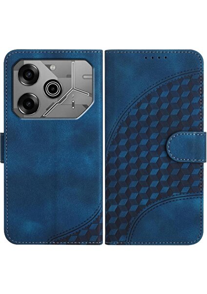 Bdt Shop Tecno Pova 6 Pro Manyetik Kart Tutucu Için Flip Case Pu Deri Kapak Çevirin (Yurt Dışından)