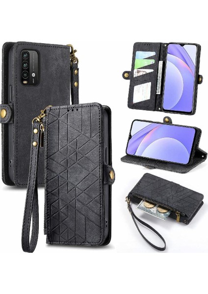 Xiaomi Redmi Not 9 Için Flip Case 4g Cüzdan Darbeye Deri Kılıf Kapak (Yurt Dışından)