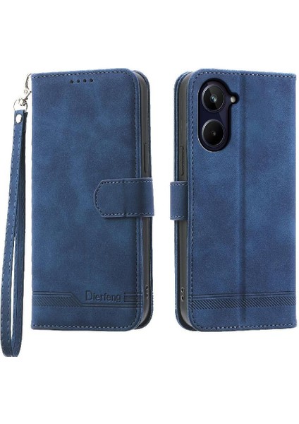 Realme 10 Pro 5g Manyetik Kapatma Bileklik Premium Kart Için Flip Case (Yurt Dışından)