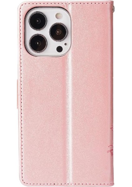IPhone 15 Için Filp Durumda Pro Manyetik Kapatma Kart Tutucu Pu Deri Bilek (Yurt Dışından) fırsatları