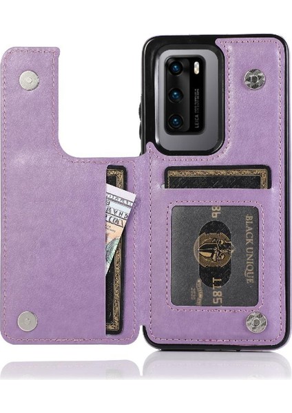 Huawei P40 Flip Darbeye Pu Deri Için Kart Tutucu Kılıf ile Cüzdan (Yurt Dışından) fiyatları