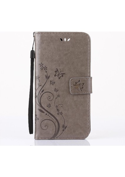 IPhone 7 Için Filp Durumda Artı Kickstand Kart Tutucu Pu Deri Bilek Kayışı (Yurt Dışından)