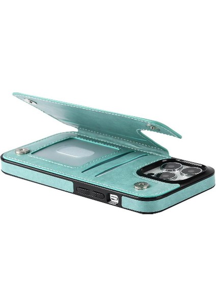 IPhone 15 Için Kart Tutucu Kılıf ile Cüzdan Pro Max Flip Darbeye Mandala (Yurt Dışından)