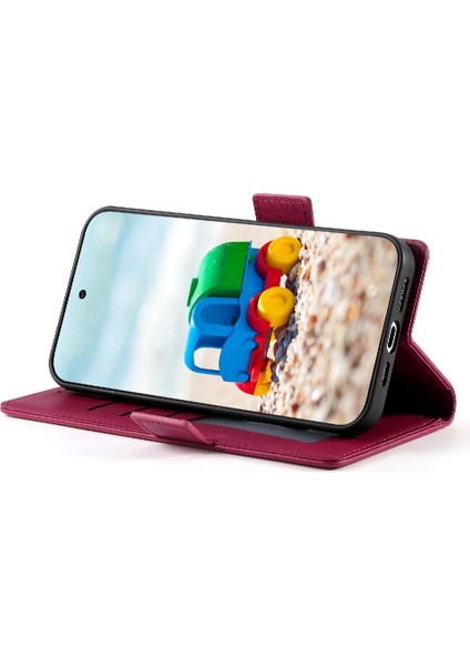 Google Piksel 9 Iş Çevirme Günlük Kullanım Cüzdan Kart Yuvaları Için Flip Case (Yurt Dışından)