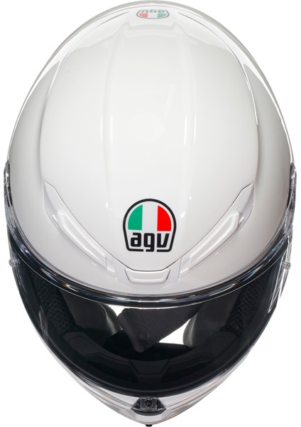 K6 S Mono White Kapalı Kask