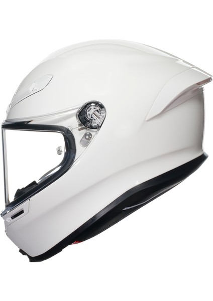 K6 S Mono White Kapalı Kask
