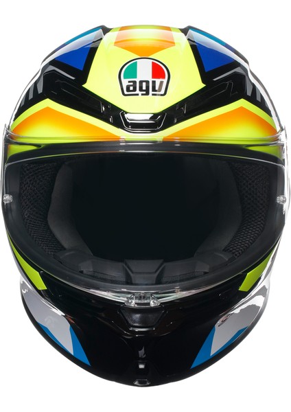 K6 S Joan Black Blue Yellow Kapalı Kask