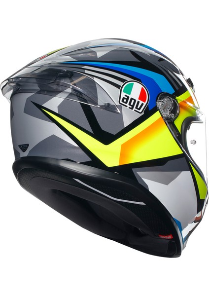 K6 S Joan Black Blue Yellow Kapalı Kask