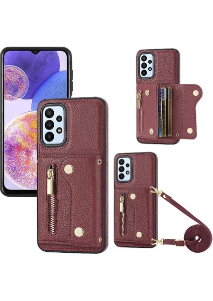 Samsung Galaxy A05S Hafif Uzun Kayış Mini Sırt Çantası Büyük (Yurt Dışından)