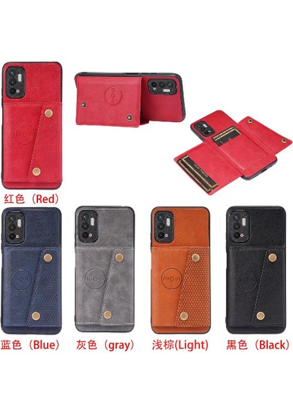 Cüzdan Kılıf Xiaomi Redmi Için Not 10 5g Kart Tutucu Darbeye Koruyucu (Yurt Dışından)