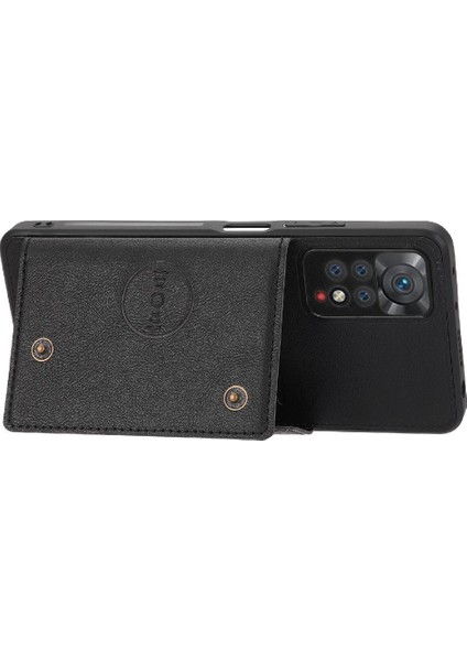 Cüzdan Durumda Xiaomi Redmi Not 11 4g Buit Demir Cüzdan Kılıf Kickstand (Yurt Dışından)