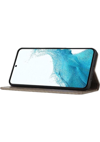 Samsung Galaxy S23 Için Kickstand Durumda Kart Tutucu Manyetik Kapatma Pu (Yurt Dışından) modelleri