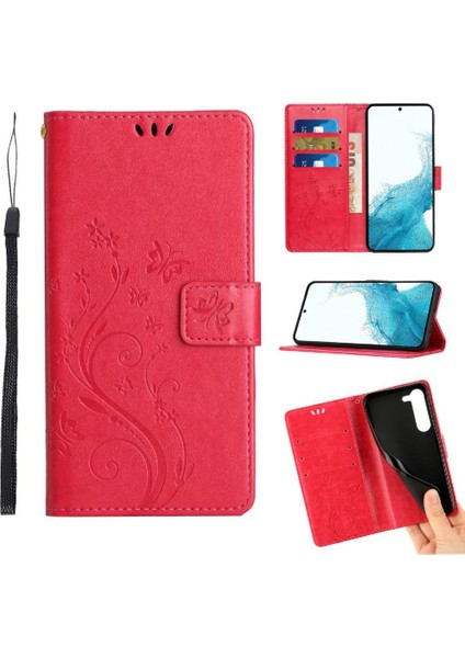 Samsung Galaxy S23 Için Kickstand Durumda Kart Tutucu Manyetik Kapatma Pu (Yurt Dışından)