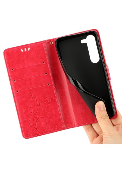 Samsung Galaxy S23 Için Kickstand Durumda Kart Tutucu Manyetik Kapatma Pu (Yurt Dışından) modelleri