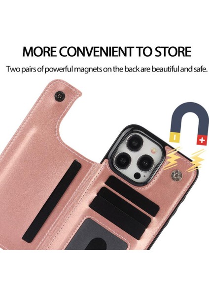 Kart Tutucu Kart Yuvaları Çift ile IPhone 15 Pro Kickstand Için Cüzdan Kılıf (Yurt Dışından) fiyatları