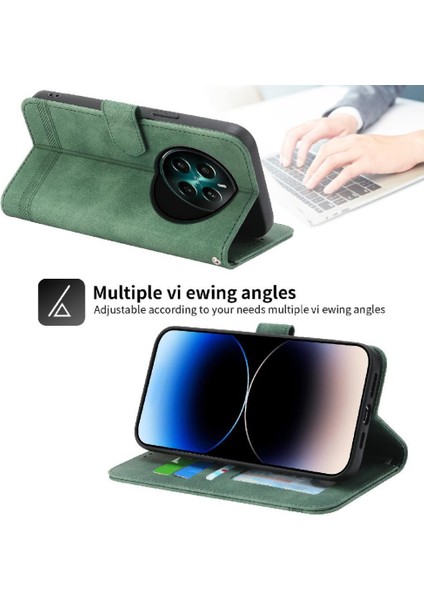 Realme 12 Artı Manyetik Kapatma Kart Yuvaları Için Flip Case Bileklik Nakit (Yurt Dışından)