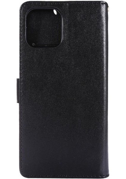 IPhone 14 Için Filp Durumda Artı Pu Deri Bilek Kayışı Kart Tutucu Manyetik (Yurt Dışından)