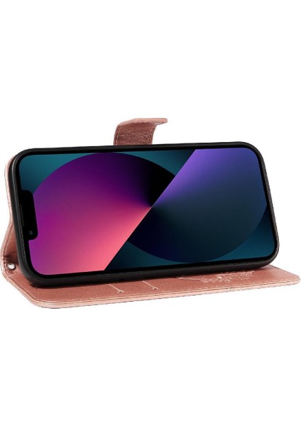 Kredi Kartı Yuvası ile IPhone 14 Için Flip Case Ayrılabilir El Kayışı Yüksek (Yurt Dışından) modelleri