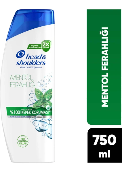 Head & Shoulders Mentol Ferahlığı Kepek Karşıtı Günlük Kullanım 750ML Şampuan