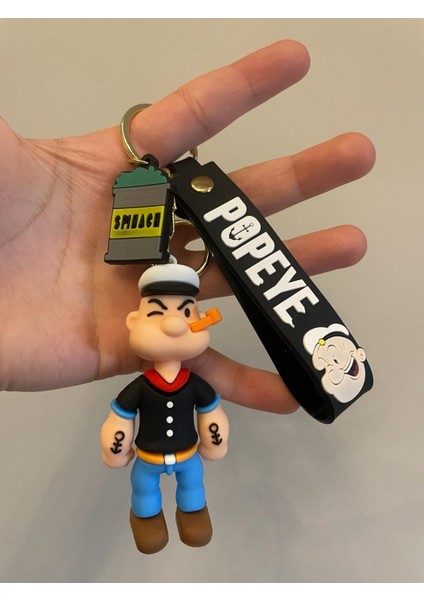 Popeye Anahtarlık Karikatür - Çanta Araba Anahtarlığı / Popeye Keychain
