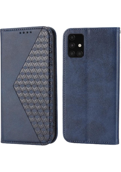 Samsung Galaxy A51 4g Günlük Kullanım Için Flip Case Cüzdan El Kayışı Eşkenar Dörtgen (Yurt Dışından)