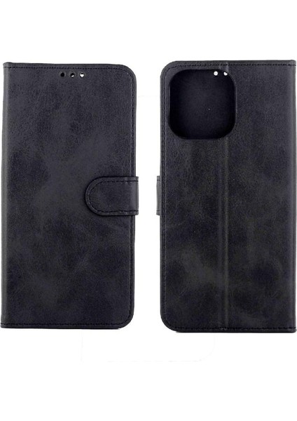 IPhone 14 Için Filp Durumda Pro Max Kart Tutucu Tam Koruma Manyetik Pu (Yurt Dışından)