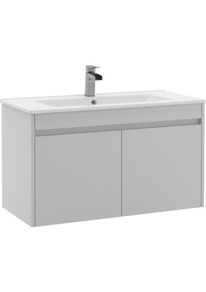 Alt Dolap Istanbul - 100 cm - Mdf Mat Beyaz - Mdf Mat Beyaz