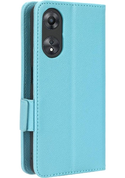 Oppo A78 5g Pu Deri Manyetik Kart Yuvaları Tutucu Cüzdan Tarafı Için Kılıf (Yurt Dışından)