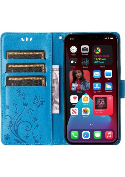 IPhone 16 Için Filp Durumda Pro Max Pu Deri Kickstand Kart Tutucu Manyetik (Yurt Dışından)