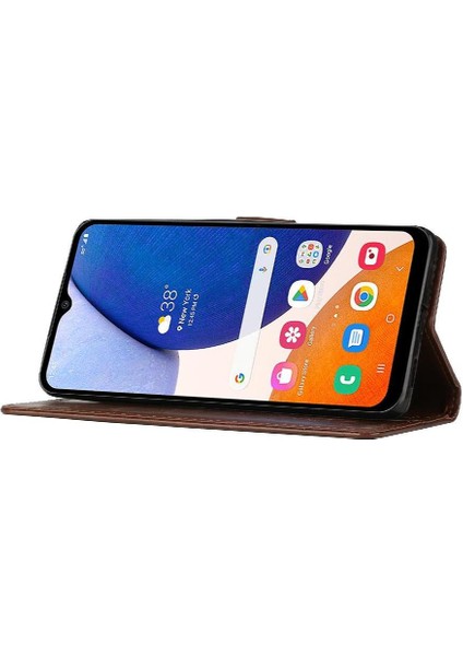 Samsung Galaxy A15 Için Filp Durumda 5g Pu Deri Kart Tutucu Kickstand Bilek (Yurt Dışından)