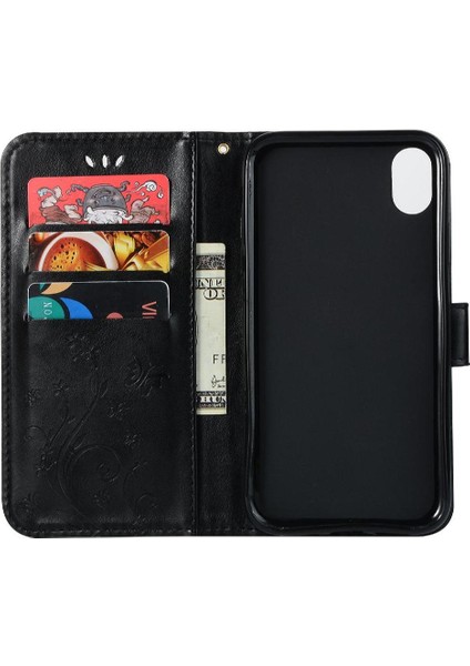 IPhone Xs Max Manyetik Kapatma Kickstand Pu Deri Bilek Için Filp Durumda (Yurt Dışından) fiyatları