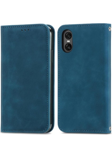 Sony Xperia 10 Vı Için Flip Case Cüzdan Kapak Çevirin Darbeye Deri Kılıf (Yurt Dışından)