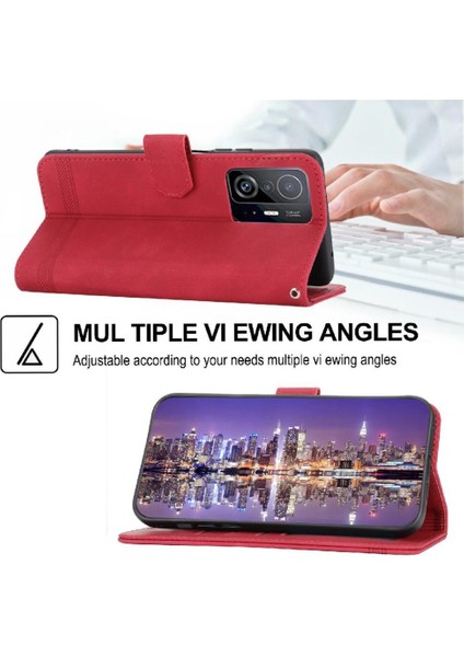 Xiaomi 11T/11T Pro Bileklik Premium Manyetik Kapatma Nakit Için Flip Case (Yurt Dışından)