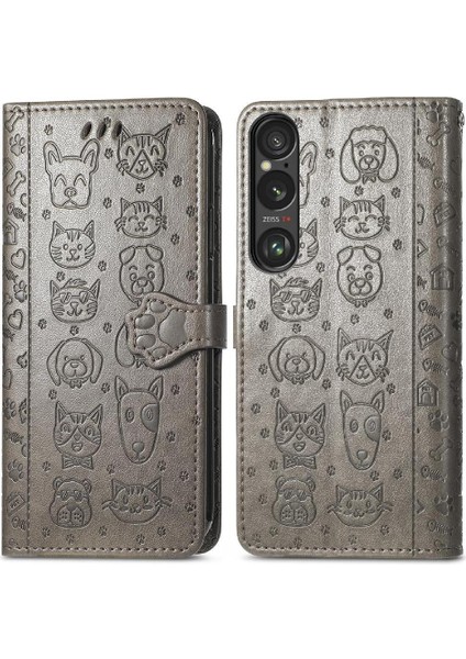 Sony Xperia 1 Vı Karikatür Hayvanlar Için Flip Case Deri Kılıf Kapak Çevirin (Yurt Dışından) fırsatları