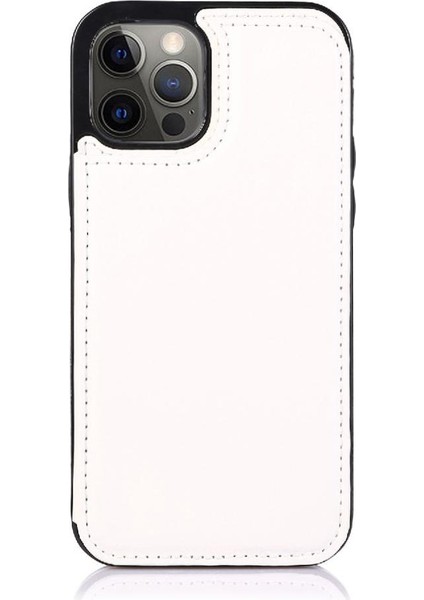 IPhone 12 Için Cüzdan Durumda Pro Max Çift Manyetik Toka Kart Yuvaları Pu (Yurt Dışından)