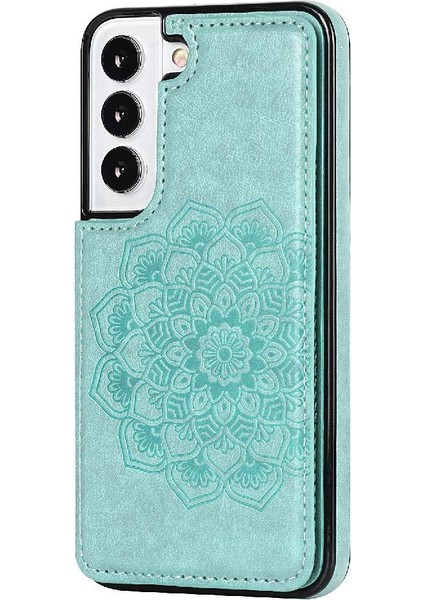 Samsung Galaxy S23 Çift Düğmeler Için Kart Tutucu Kılıf ile Cüzdan Pu Çevirin (Yurt Dışından) fırsatları