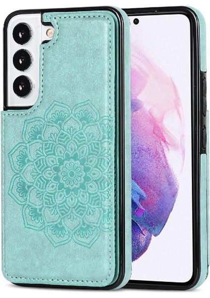 Samsung Galaxy S23 Çift Düğmeler Için Kart Tutucu Kılıf ile Cüzdan Pu Çevirin (Yurt Dışından) indirimleri