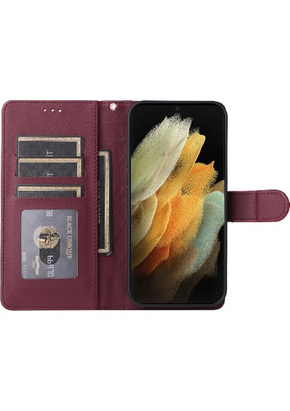 Samsung Galaxy S21 Ultra Darbeye Deri Kılıf Için Flip Case Basit (Yurt Dışından) indirimleri