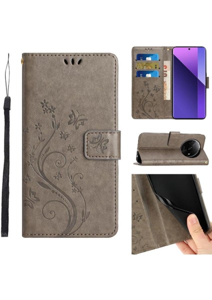 Xiaomi Redmi A3 Bilek Kayışı Için Kickstand Durumda Kart Tutucu Pu Deri (Yurt Dışından)
