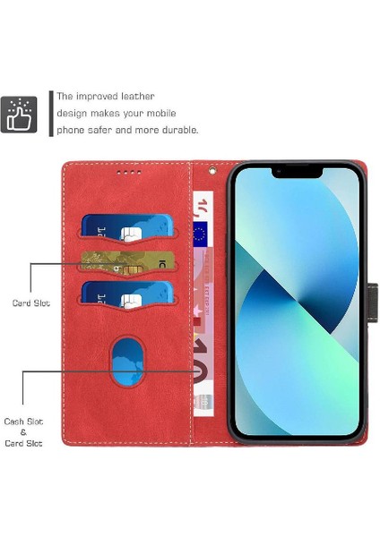 IPhone 14 Için Cüzdan Durumda Manyetik Kapatma Kickstand Çizilmeye Dayanıklı (Yurt Dışından) indirimleri