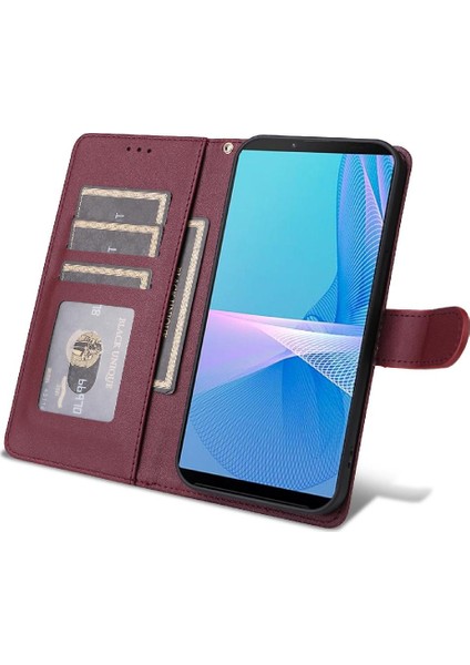 Bdt Shop Sony Xperia 10 Iii Için Flip Case Cüzdan Kılıf Kapak Kapak Basit (Yurt Dışından)