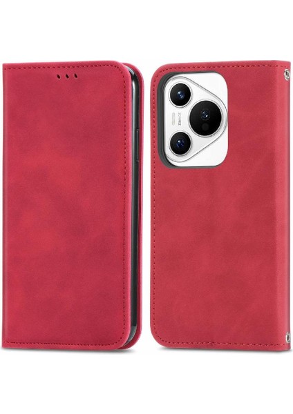 Huawei Pura 70 Için Flip Case Basit Iş Cüzdan Deri Kılıf Flip (Yurt Dışından)